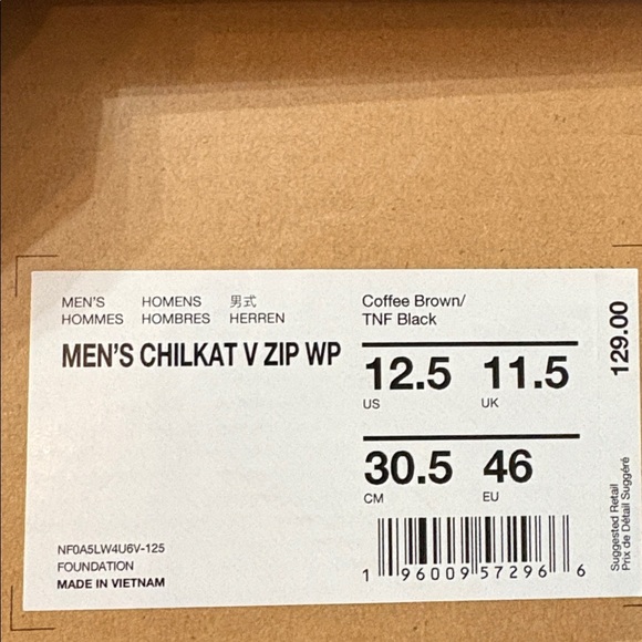 The North Face NWT Chilkat VZip Dark Brown and Black Snow Rain Boots Size 12.5 main image 7